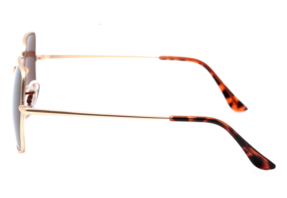 Wee W0162 Dourado Fosco / Marrom - Lente 5,4 cm