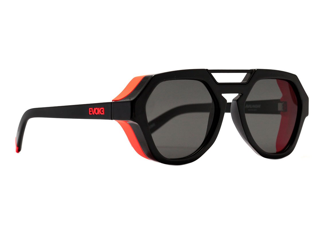Evoke Avalanche A08 Black Shine Orange Fluor / Gray Total Unico - 53 mm