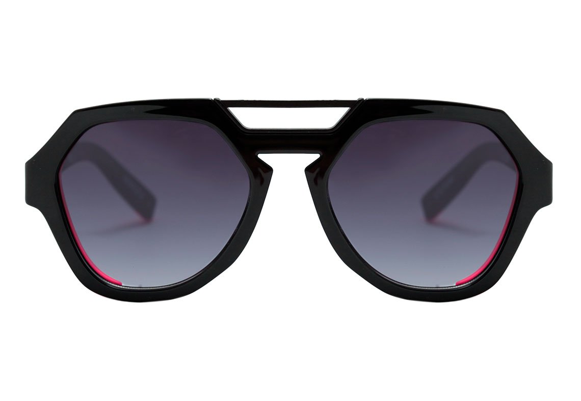 Evoke Avalanche A09 Black Shine Rose Fluor / Gray Gradient Unico - 53 mm