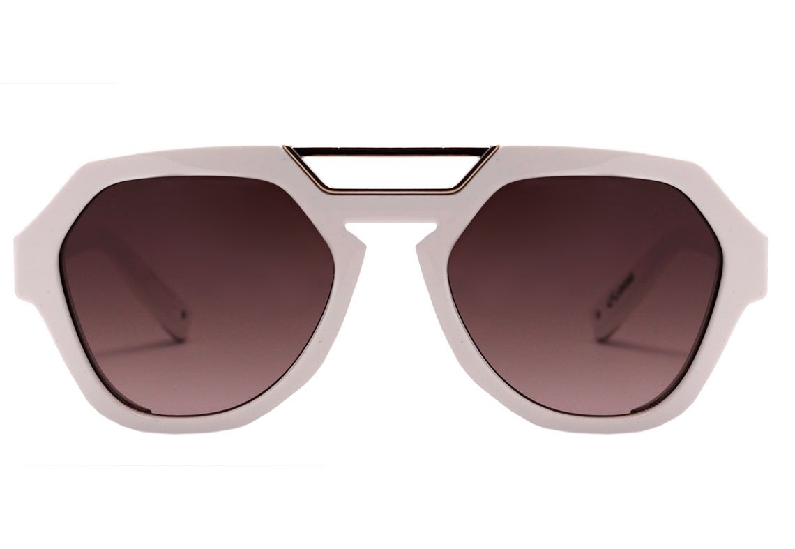 Evoke Avalanche B21 White Shine / Brown Gradient Unico - 53 mm