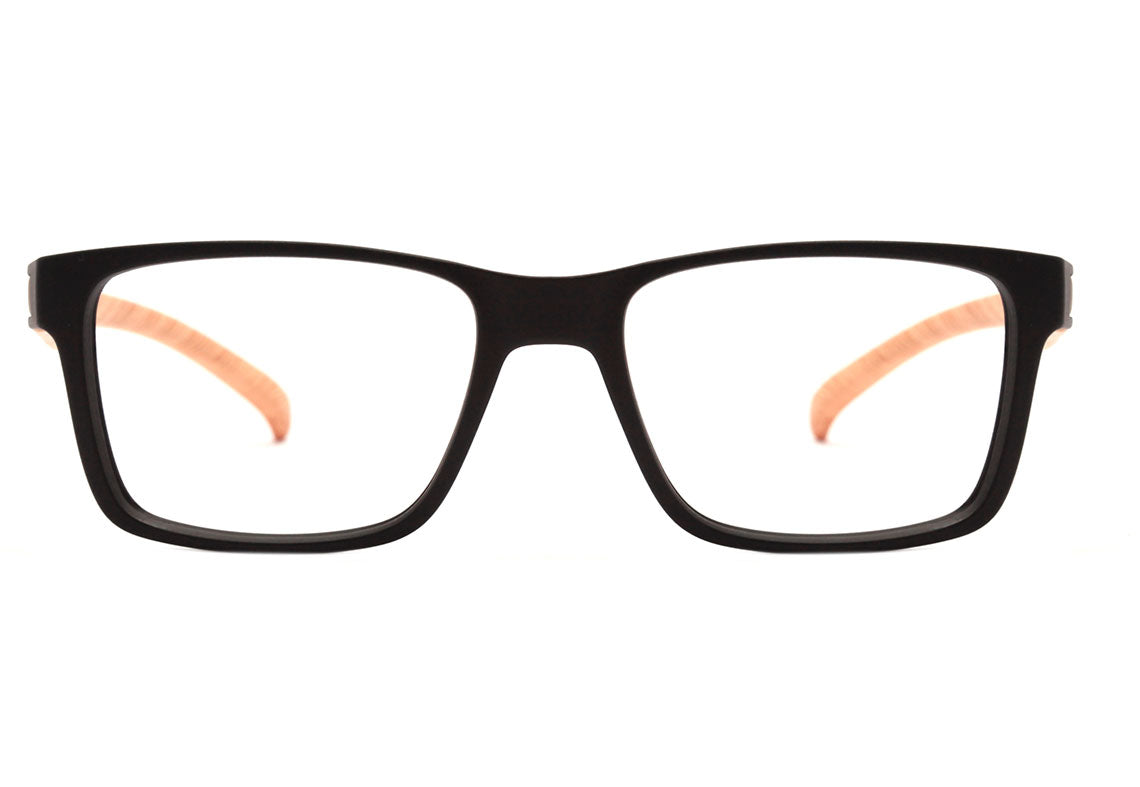 HB Polytech 0339 Clip On Matte Black Wood / Gray Polarized - Lente 5,3 cm  - Grau