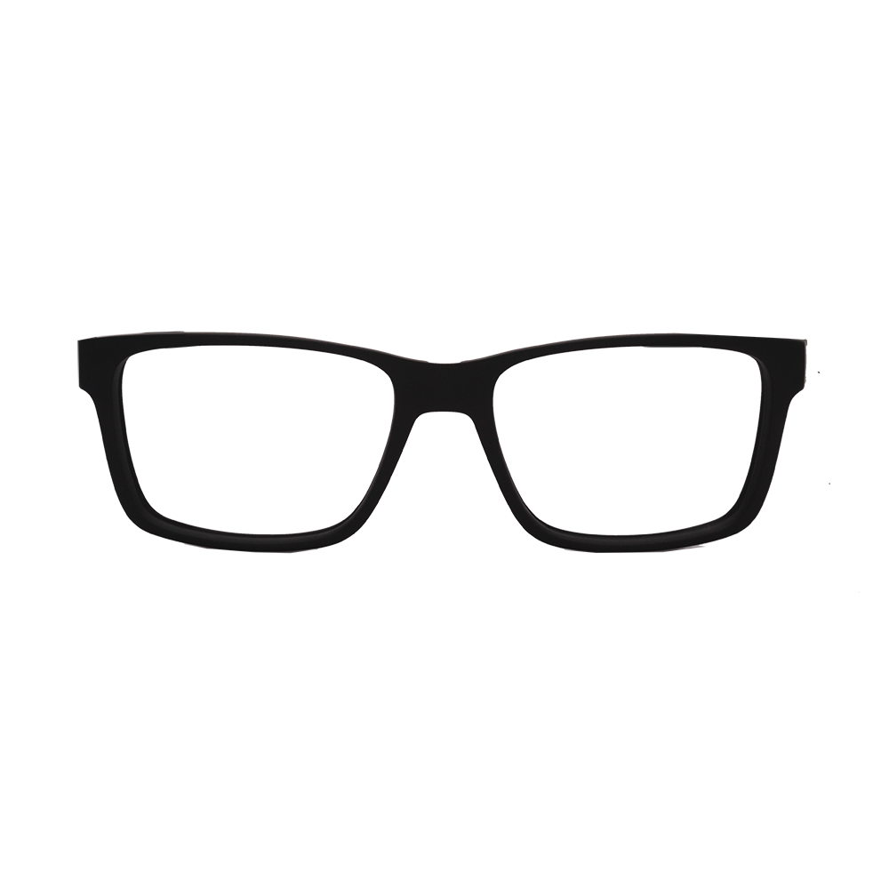 HB Polytech 0339 Clip On Matte Black / Blue Chrome Polarized - Lente 5,3 cm - Grau