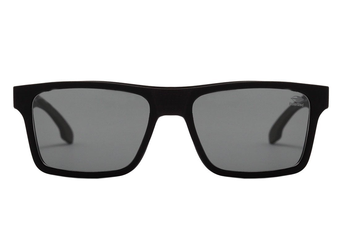 Óculos de Grau Mormaii Swap Clip On Preto Brilho Degradê/ Prata Espelhado Polarizado/ Preto Polarizado - Lente 5,6 Cm