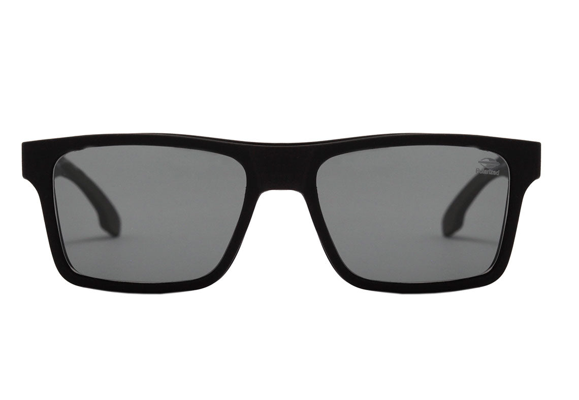 Mormaii Swap Clip On Preto Brilho/ Cinza Polarizado/ Amarelo Polarizado 56 mm