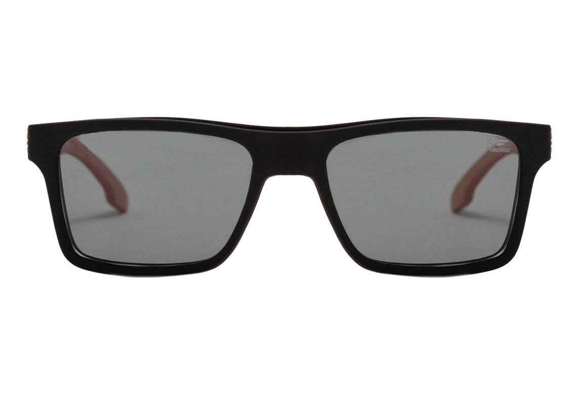 Óculos de Grau Mormaii Swap Clip On Preto Brilho Degradê/ Prata Espelhado Polarizado/ Preto Polarizado - Lente 5,6 Cm