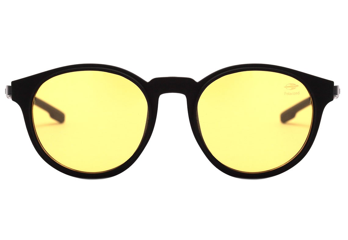 Mormaii Swap 2 Clip On Preto Fosco / Amarelo Polarizado - Lente 5,1 cm