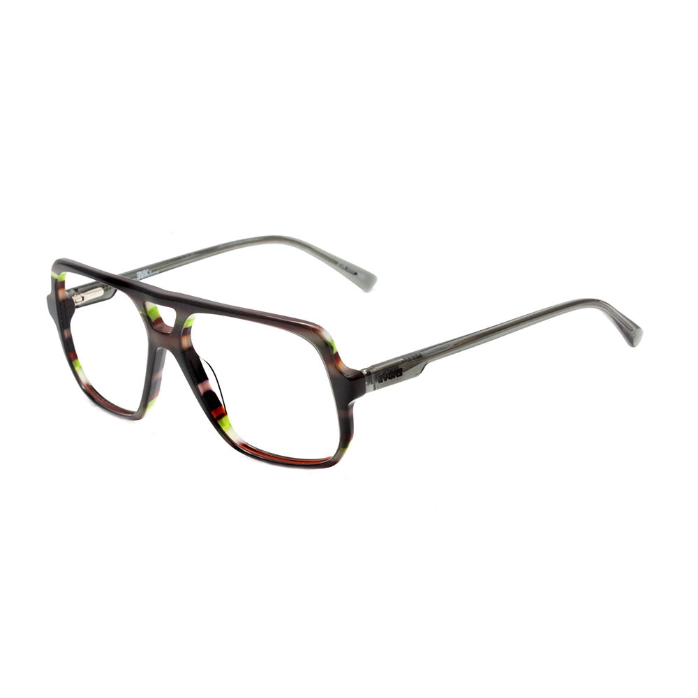 Evoke EVK RX4 H02 Black Green Temple Gray Shine - 56 mm
