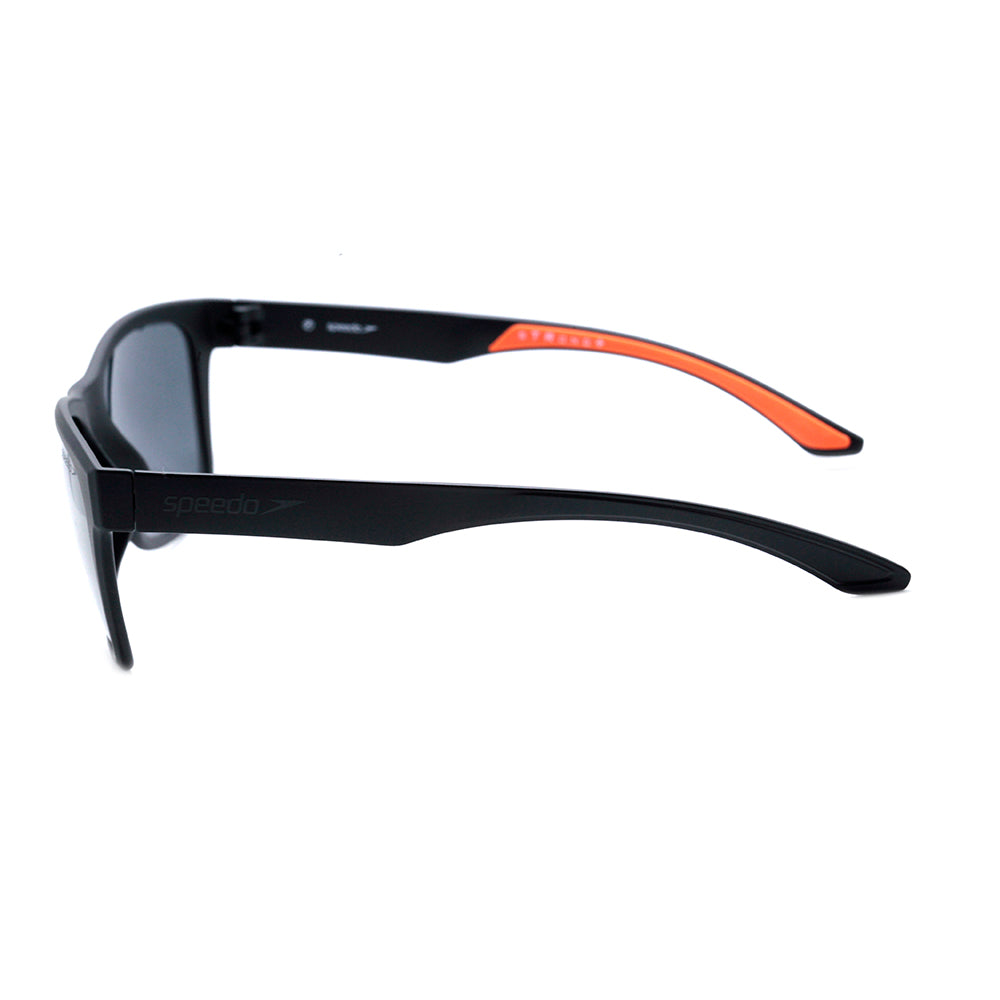 Speedo Tech A02 Preto e Laranja Fosco/ Marrom Espelhado Polarizado Lente 5,5 cm