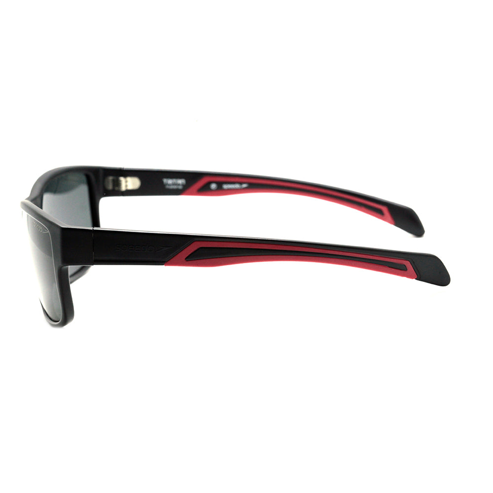 Speedo Capri A01 Preto e Vermelho Fosco / Preto Polarizado - Lente 5,7 cm