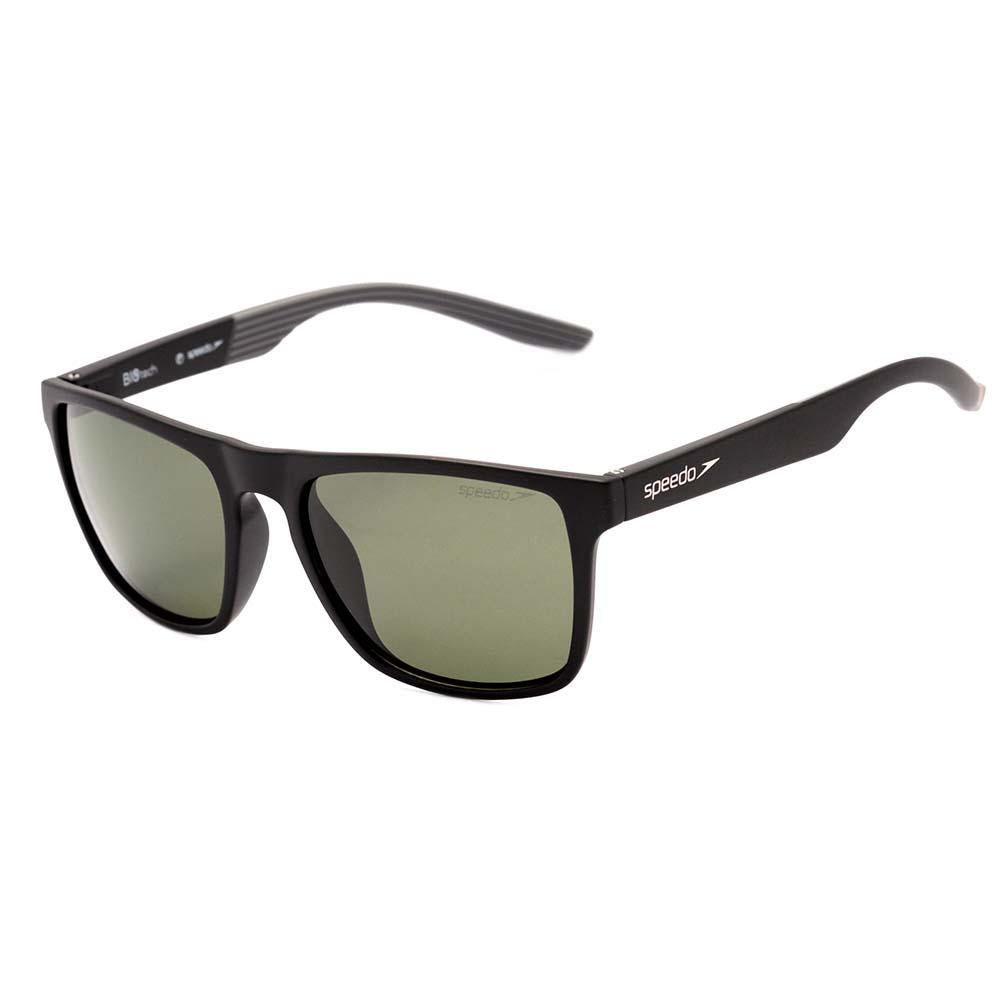 Speedo Jaguá A01 Preto e Cinza Fosco / Verde Polarizado - 55 mm