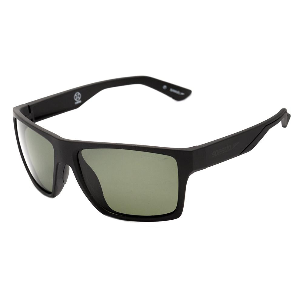 Speedo Flux A01 Preto Fosco / Verde Polarizado - 58 mm