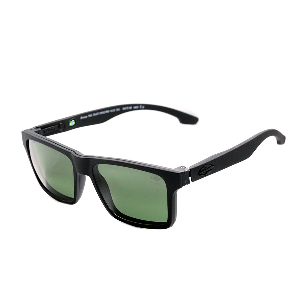 Mormaii Swap NG Duo Clip On Preto Fosco / Verde Espelhado Polarizado / Verde G15 Polarizado - 56 mm