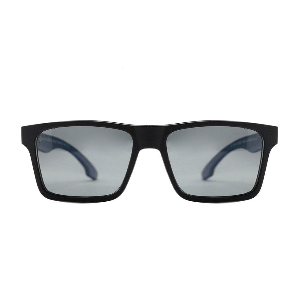 Mormaii Swap NG Duo Clip on Preto e Azul Fosco / Cinza Polarizado / Preto Espelhado Polarizado - Lente 5,6 cm