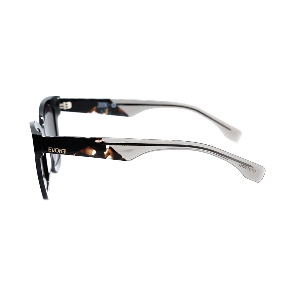 Evoke EVK 34 A01 Black Shine / Gray Degradê Unico - 53 mm