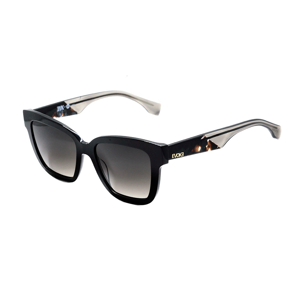 Evoke EVK 34 A01 Black Shine / Gray Degradê Unico - 53 mm