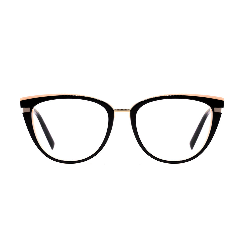 Ana Hickmann AH 6405 A01 Preto Brilho e Rosê - Lente 5,3 cm