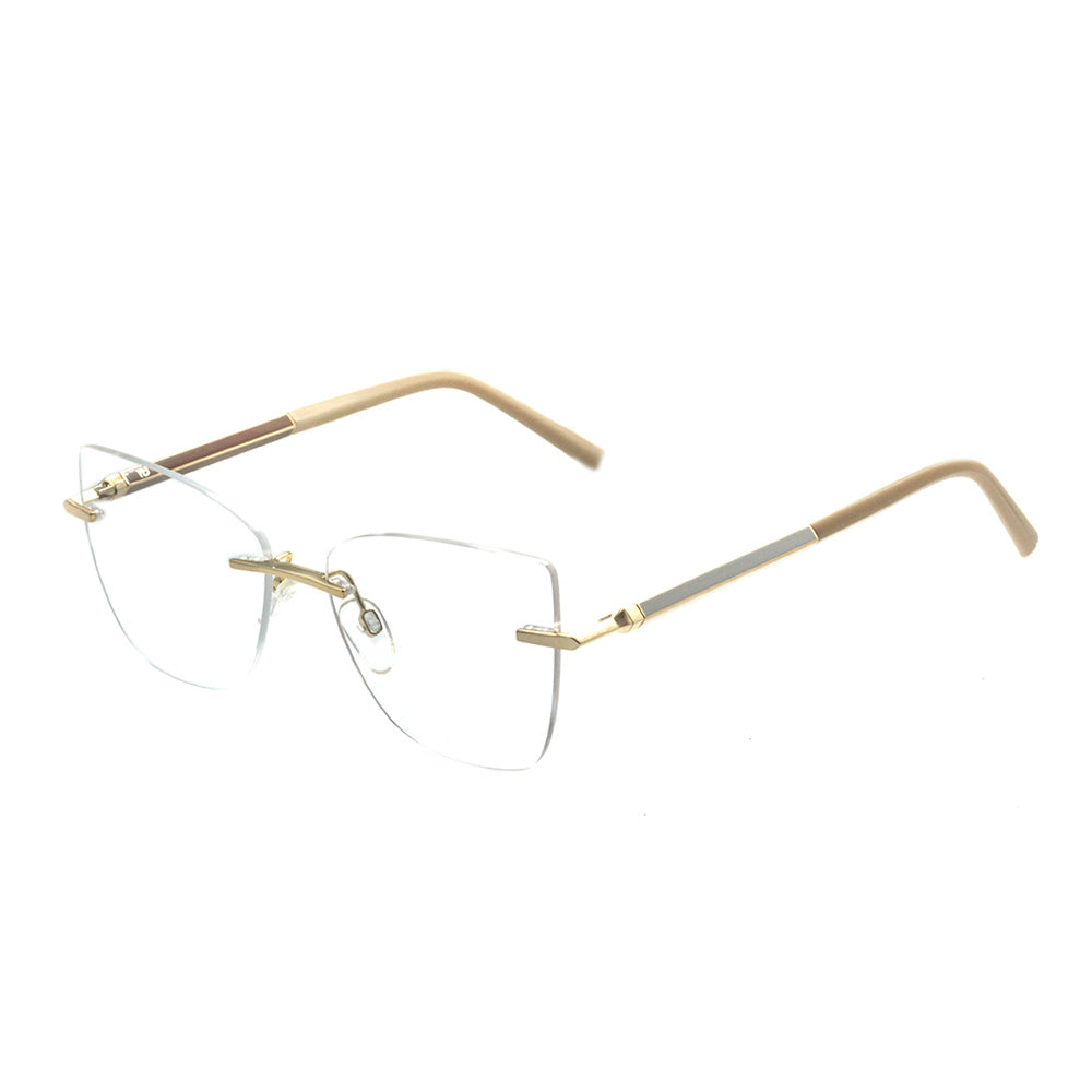 Ana Hickmann AH 1384 08A Dourado Creme e Branco - Lente 5,5 cm