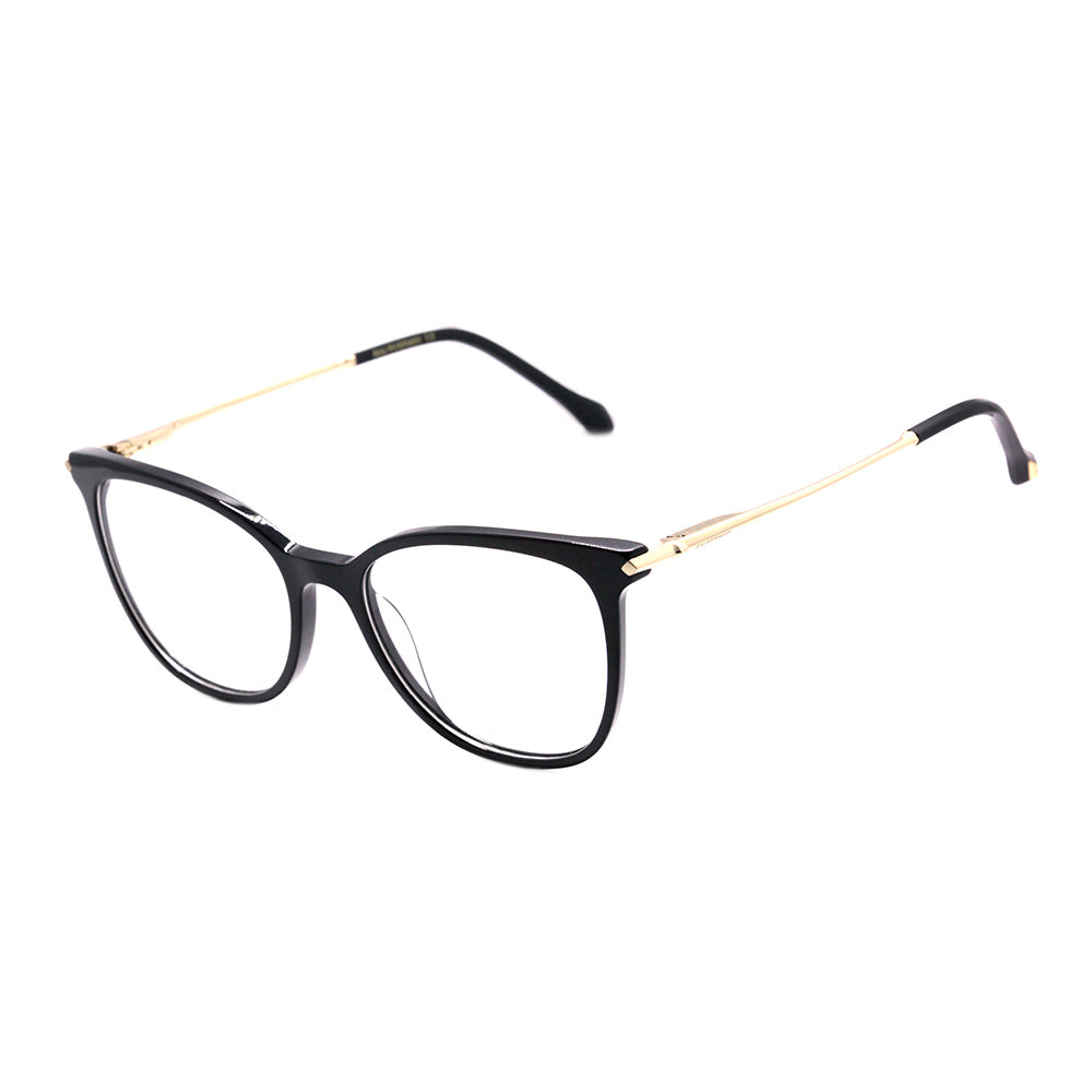 Ana Hickmann AH 6374 A01 Preto Brilho e Dourado - Lente 5,1 cm
