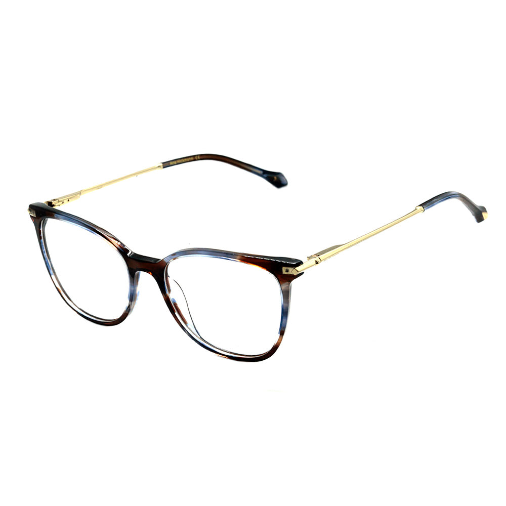 Ana Hickmann AH 6374 E03 Marrom Mesclado Brilho - Lente 5,1 cm - Grau