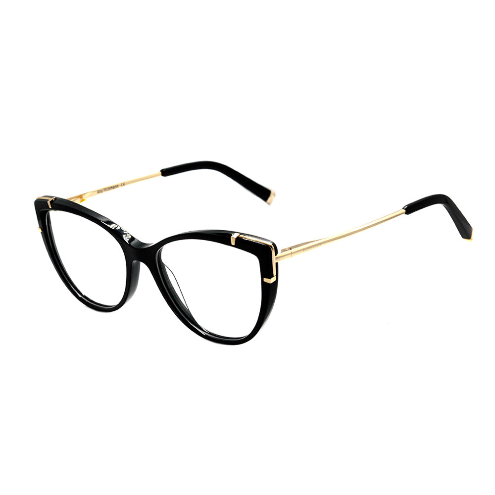 Ana Hickmann AH 6382 A01 PRETO BRILHO E DOURADO 55 mm - Grau