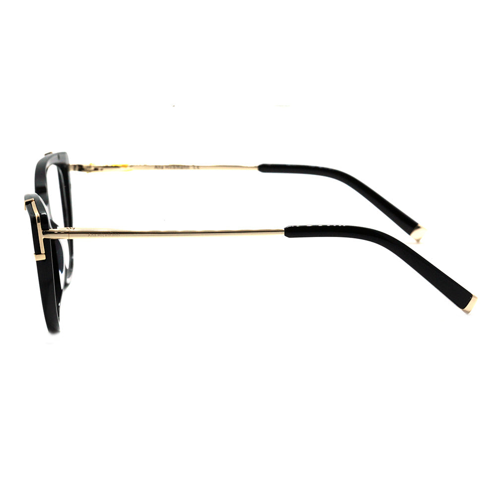 Ana Hickmann AH 6382 A01 PRETO BRILHO E DOURADO 55 mm - Grau