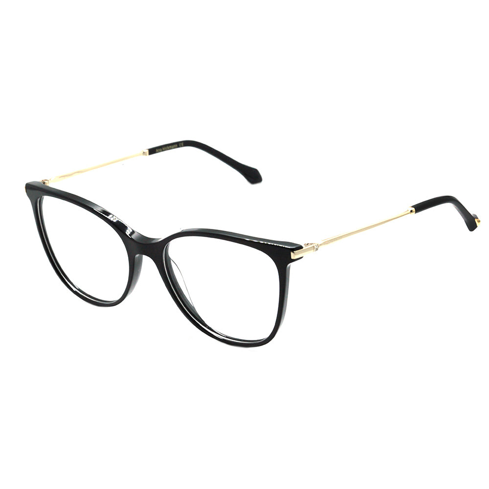 Ana Hickmann AH 6388 A01 PRETO BRILHO E DOURADO 54 mm