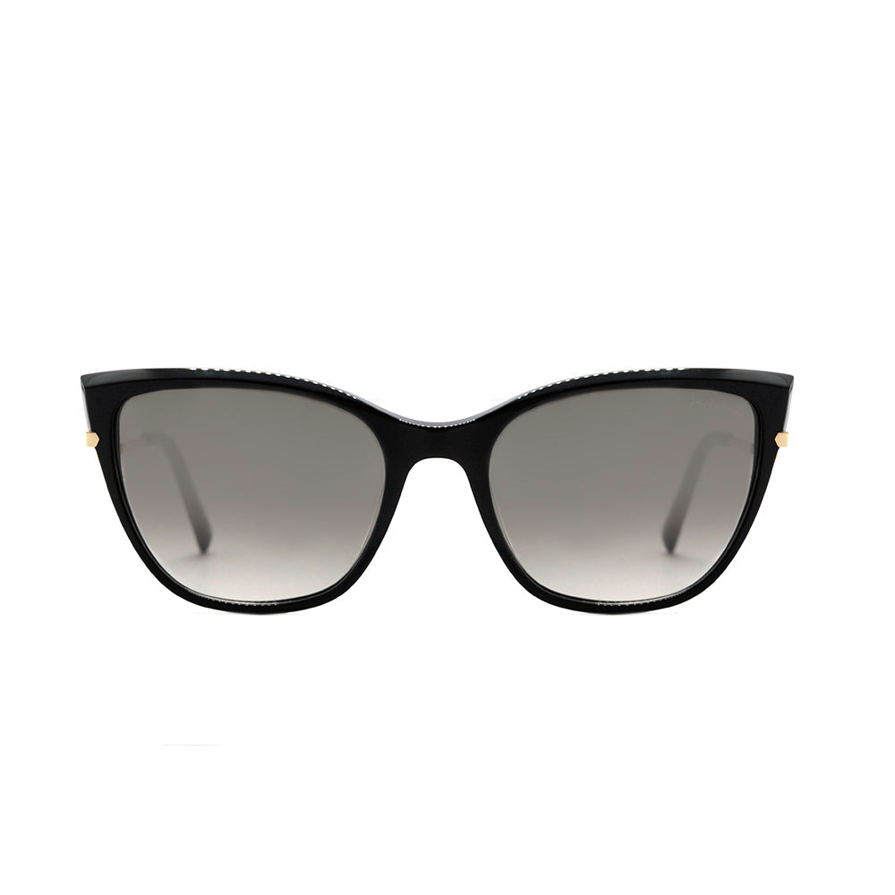 Hickmann HI 9107 A01 Preto Brilho e Dourado / Preto Degradê Unico - Lente 5,4 cm