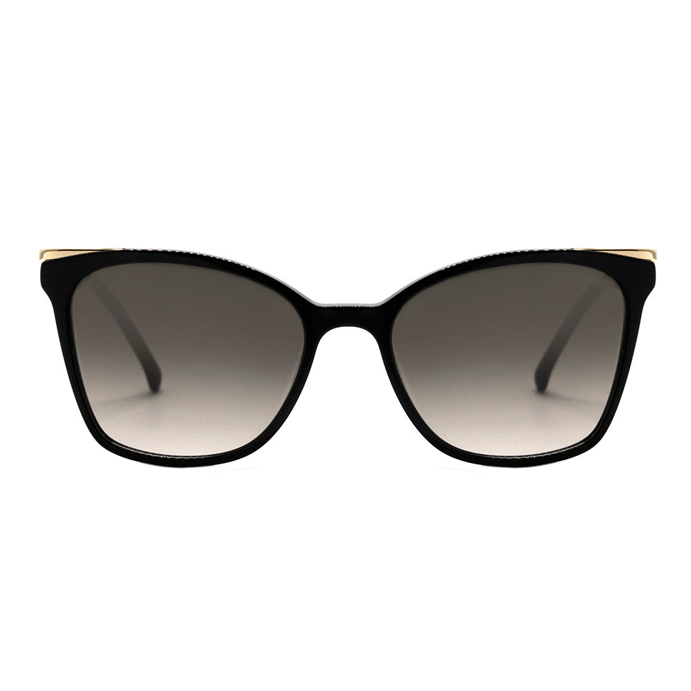Hickmann HI 9114 A01 Preto e Dourado Brilho / Preto Degradê Unico - 53 mm