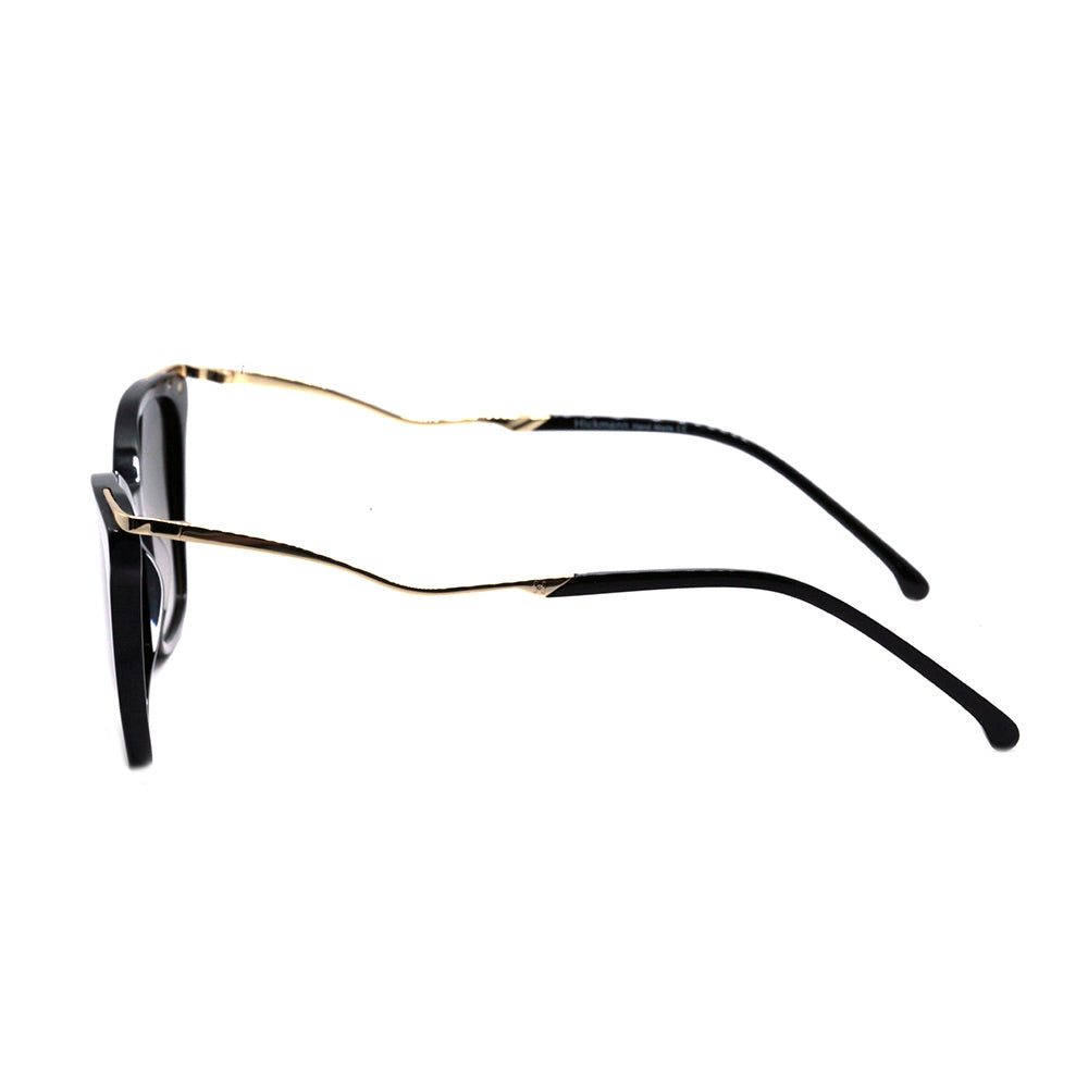 Hickmann HI 9114 A01 Preto e Dourado Brilho / Preto Degradê Unico - 53 mm
