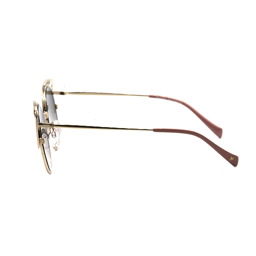 Hickmann HI 3102 09B Dourado e Rosa / Preto Degradê Unico - 53 mm - Sol
