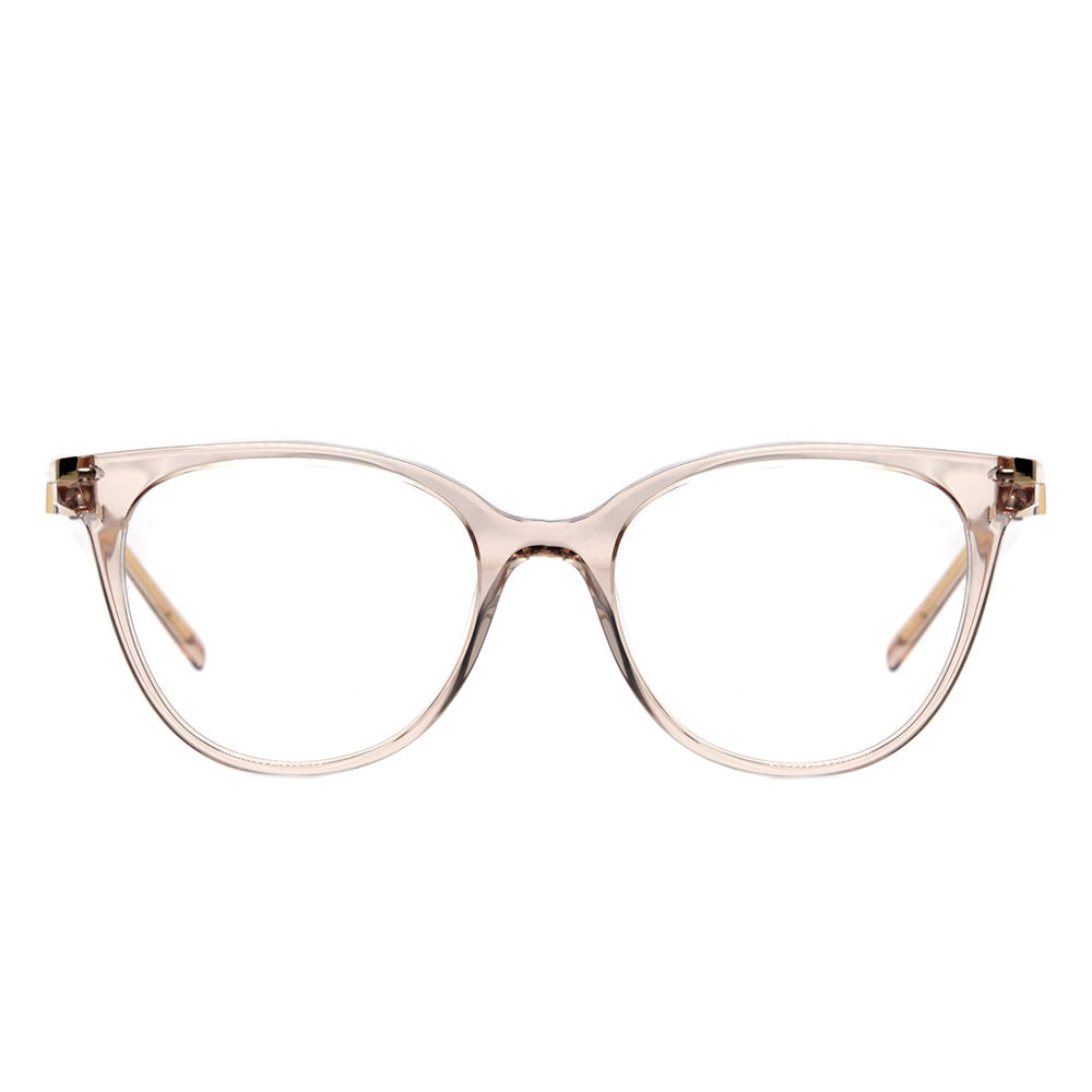 Hickmann HI 6155 T01 Rosa Transparente e Dourado - Lente 5,0 cm - Grau