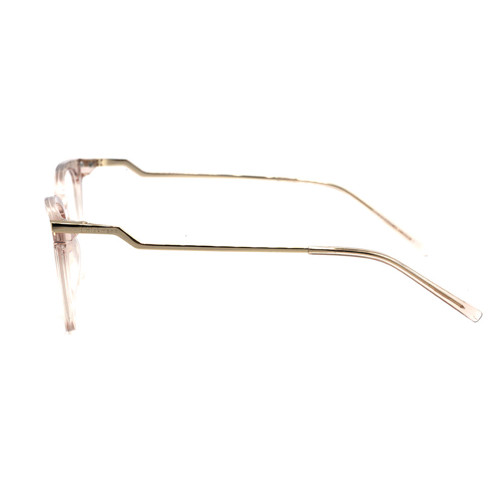 Hickmann HI 6155 T01 Rosa Transparente e Dourado - Lente 5,0 cm - Grau