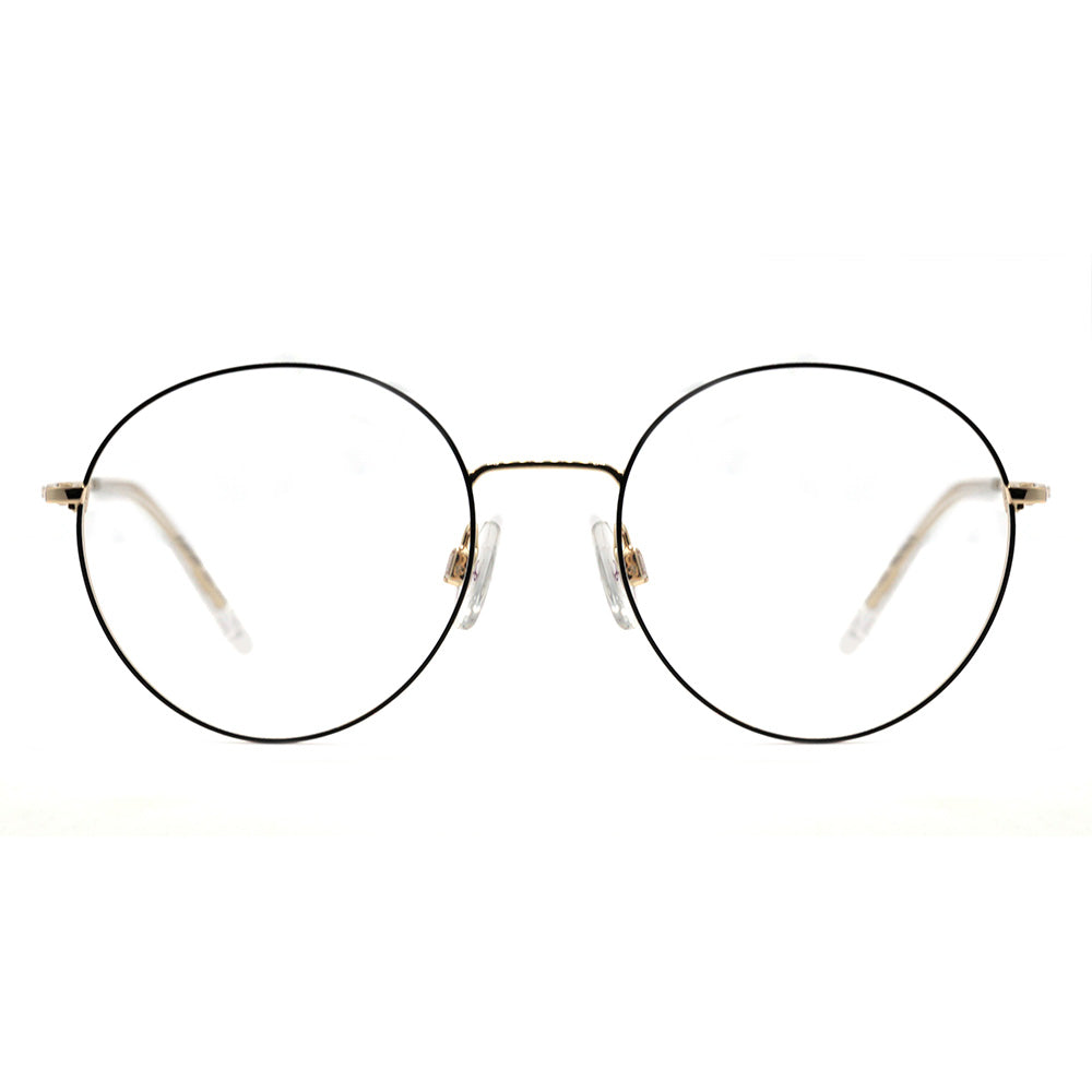 Hickmann HI1103 09A PRETO E DOURADO BRILHO Lente 5,0 cm