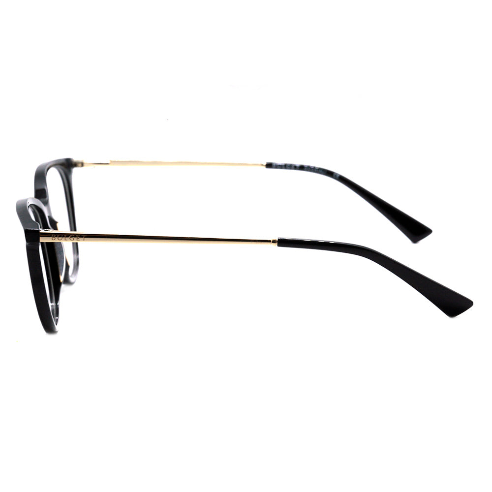 Bulget BG 6362 A01 Preto Brilho e Dourado - Lente 5,2 cm - Grau