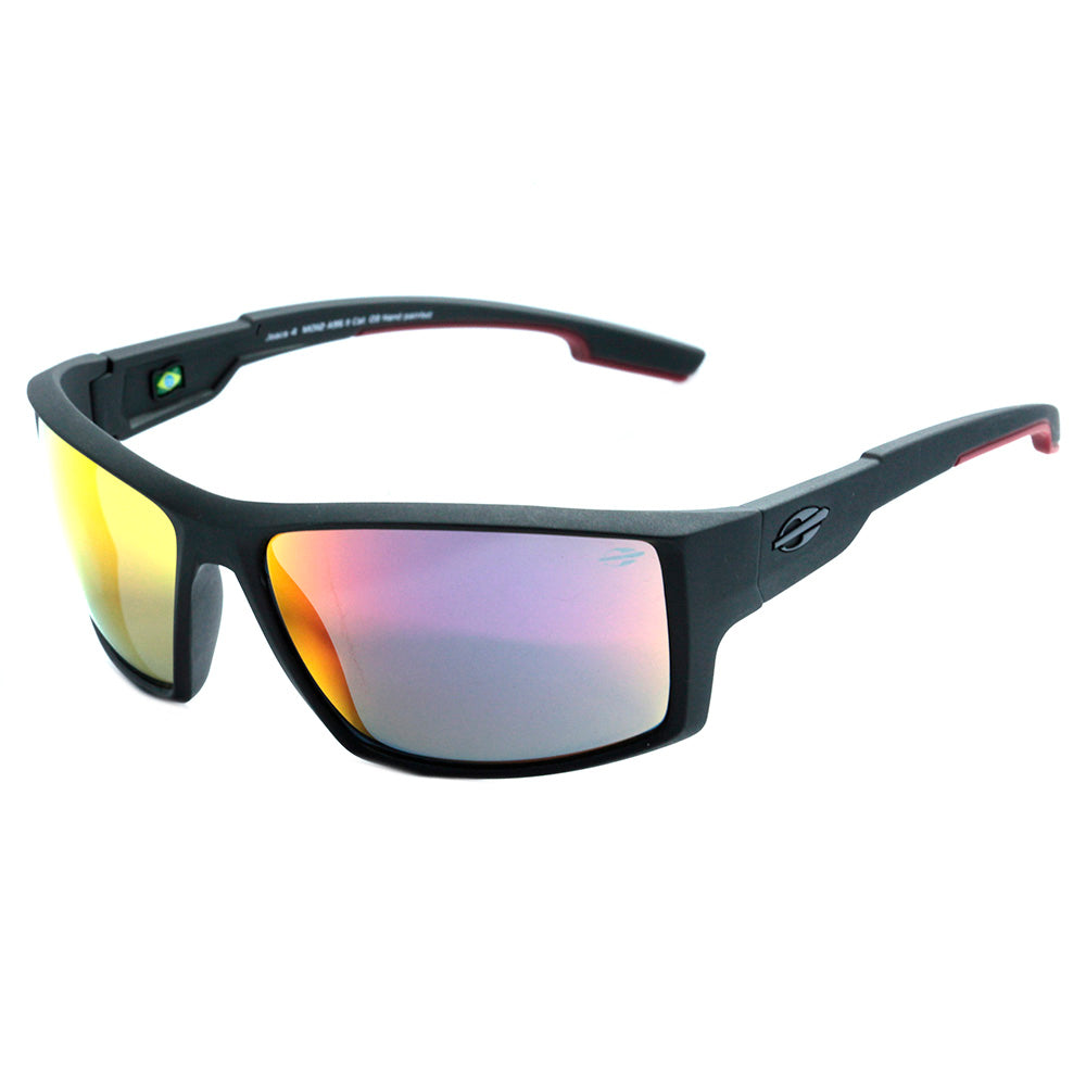 Mormaii Joaca 4 Preto Fosco e Vermelho / Vermelho Espelhado Unico - 63 mm