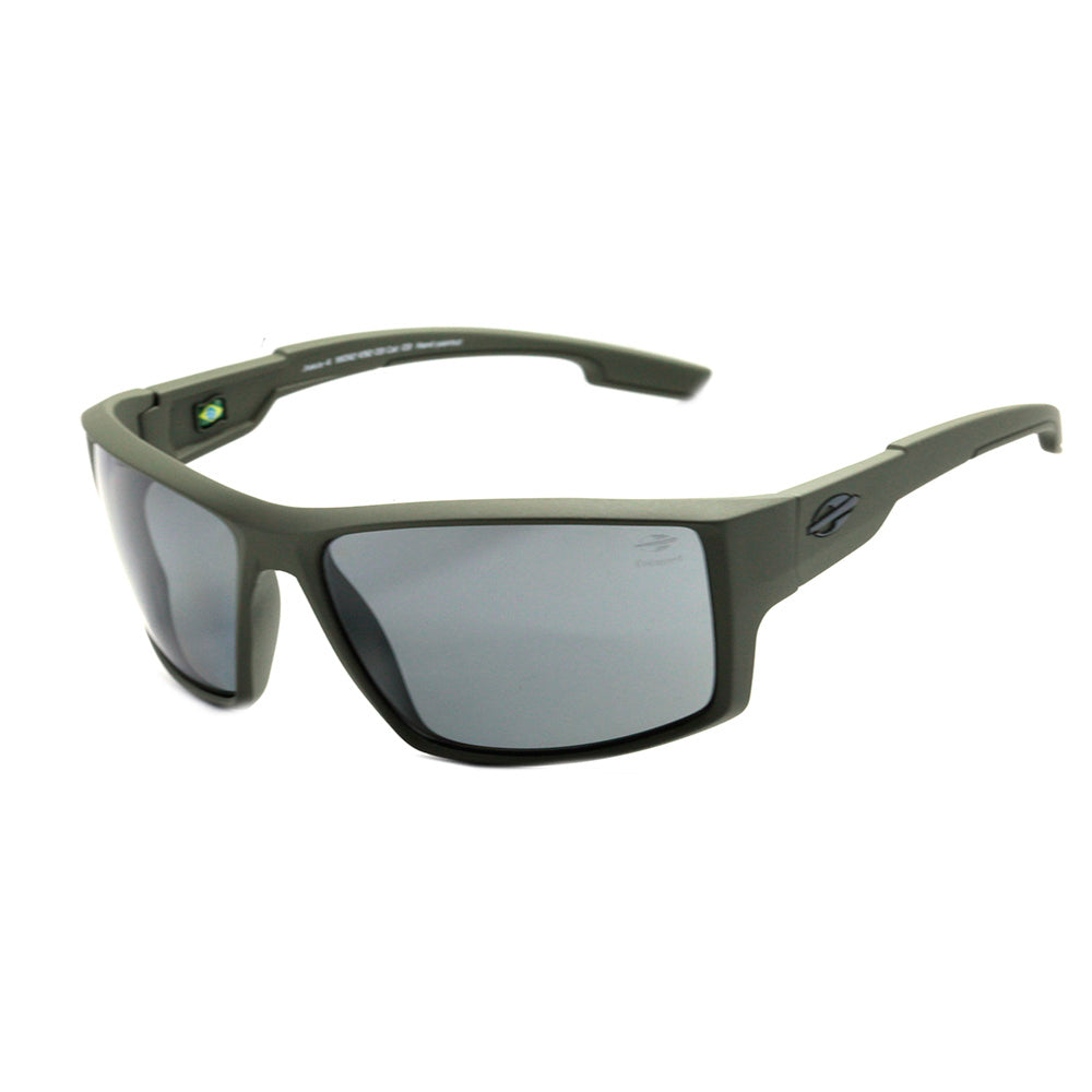 Mormaii Joaca 4 Verde Militar Fosco / Cinza Polarizado Unico - Lente 6,3 cm