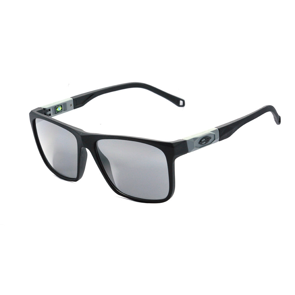 Mormaii Tokyo Preto Fosco e Cinza / Cinza Unico - Lente 5,6 cm