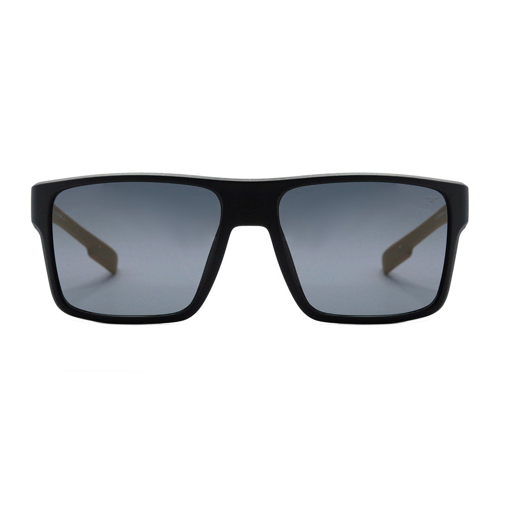 Mormaii Macau Preto Fosco e Madeira / Cinza Unico - Lente 5,6 cm