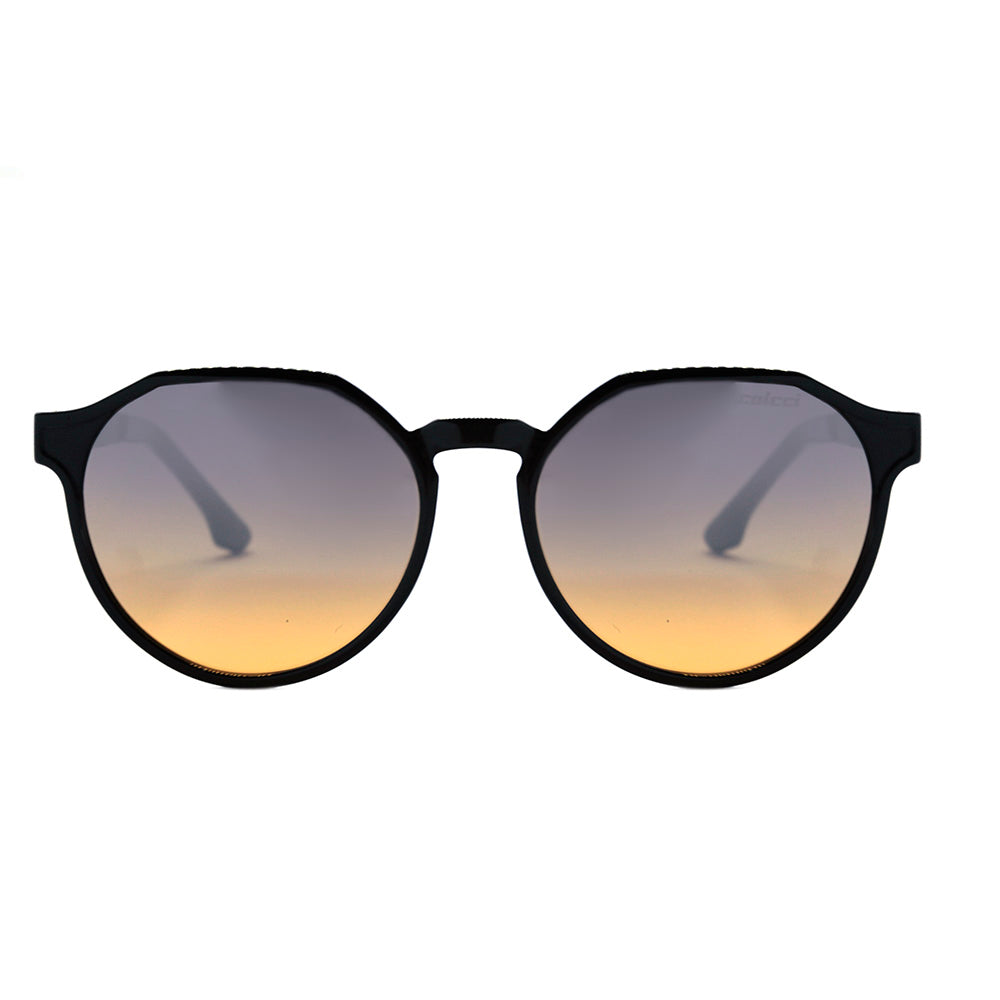 Colcci Noa Preto Brilho / Laranja Degradê Unico - 53 mm