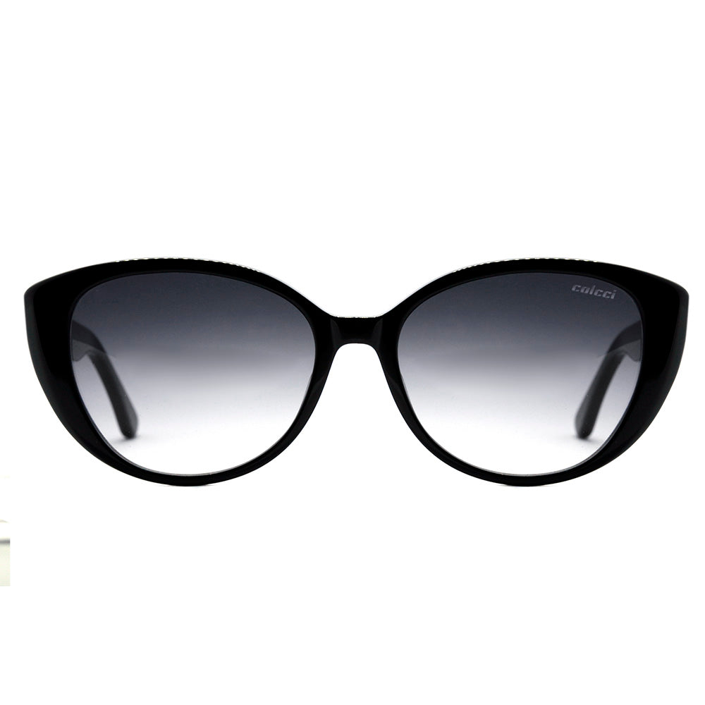 Colcci Lara Preto Brilho / Cinza Degradê Unico - 53 mm
