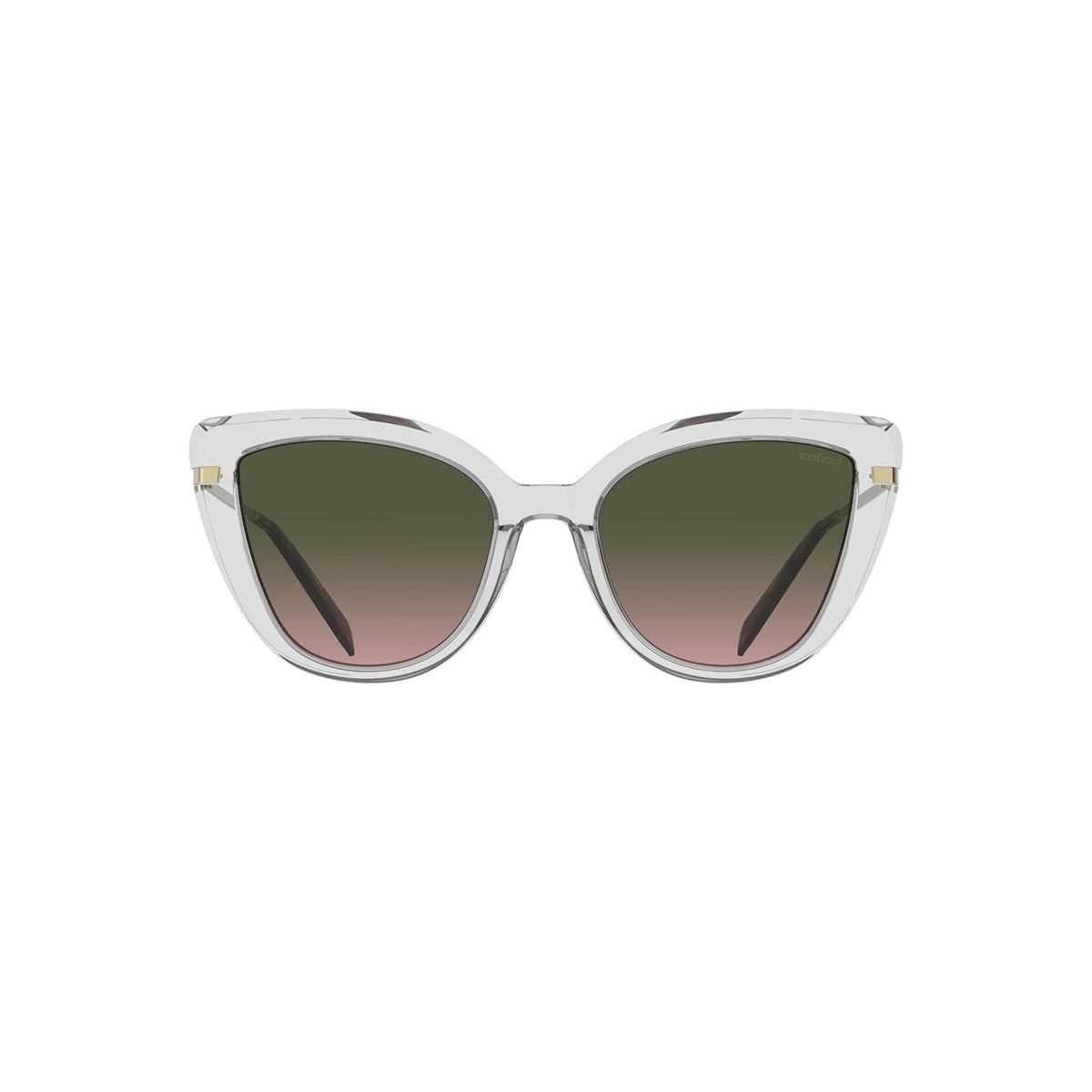 Colcci Manu Transparente Brilho / Verde Degradê Unico - 58 mm