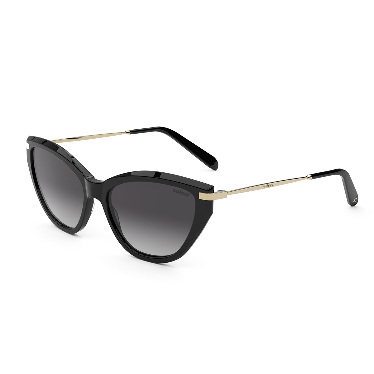 Colcci Cami Preto Brilho / Cinza Degradê Unico - Lente 5,5 cm