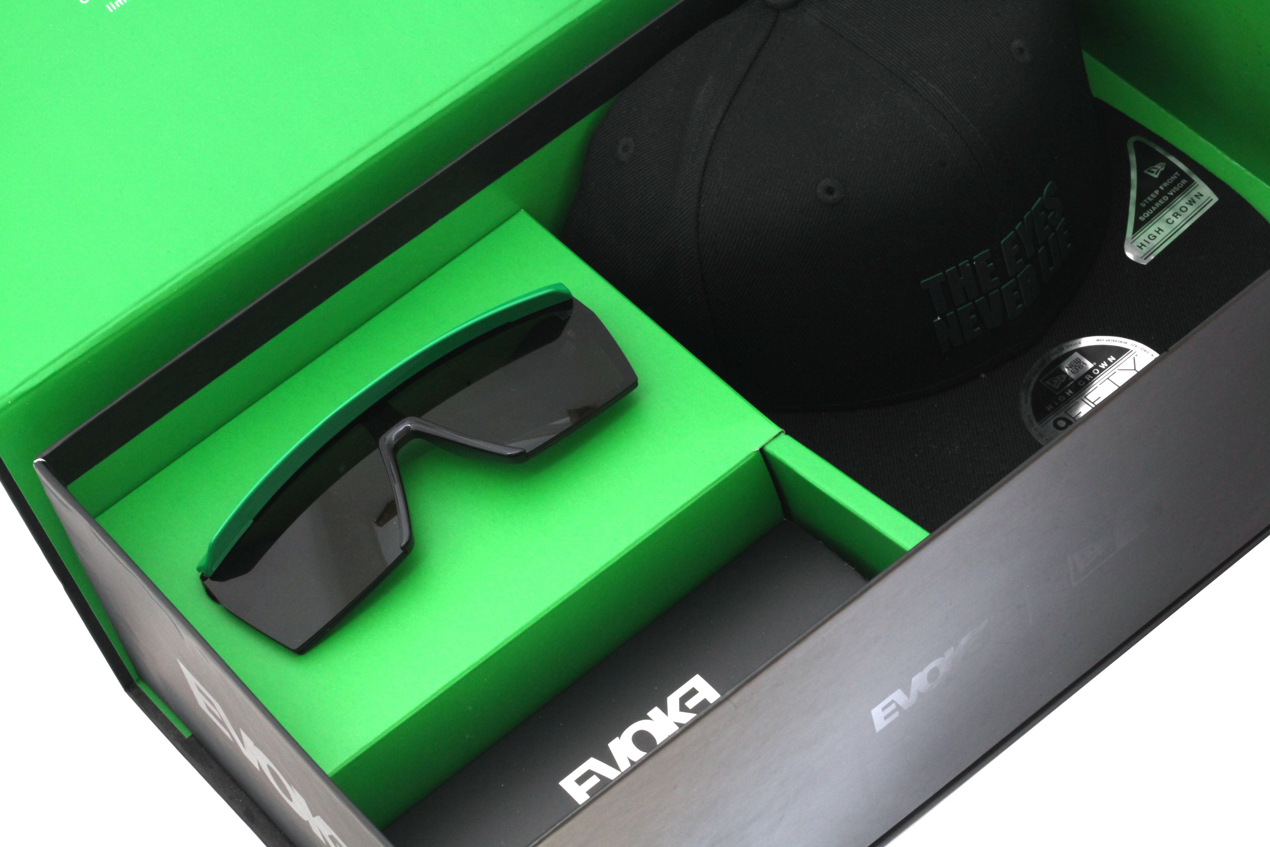 Evoke X New Era Futurah NE01 Black Shine Green / Gray
