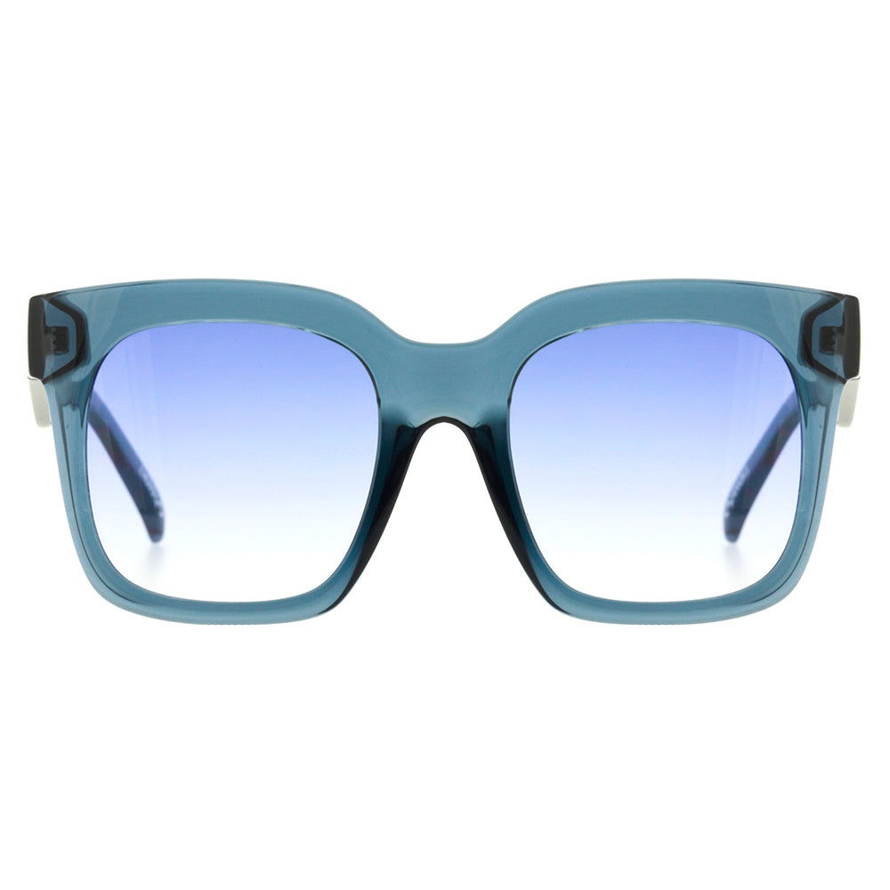 Evoke Audrey T03 Blue Crystal Silver / Blue Gradient - 52 mm