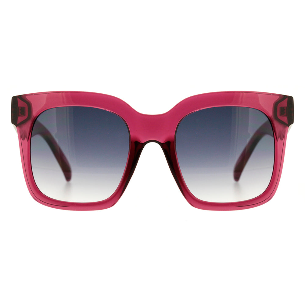 Evoke Audrey T02 Red Grape Crystal Silver / Gray Gradient - 52 mm
