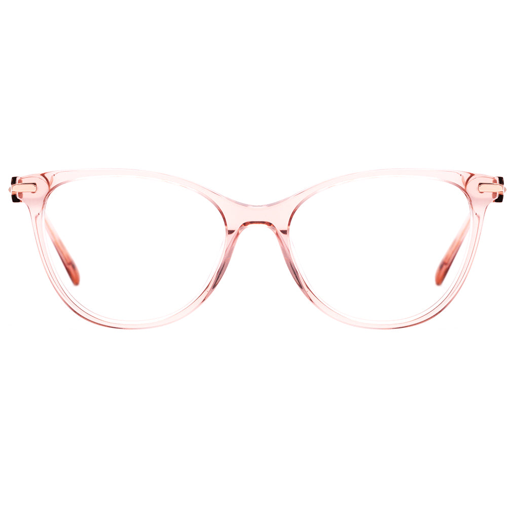 Ana Hickmann AH 6421 T01 Rosa Translúcido Brilho - Lente 5,3 cm