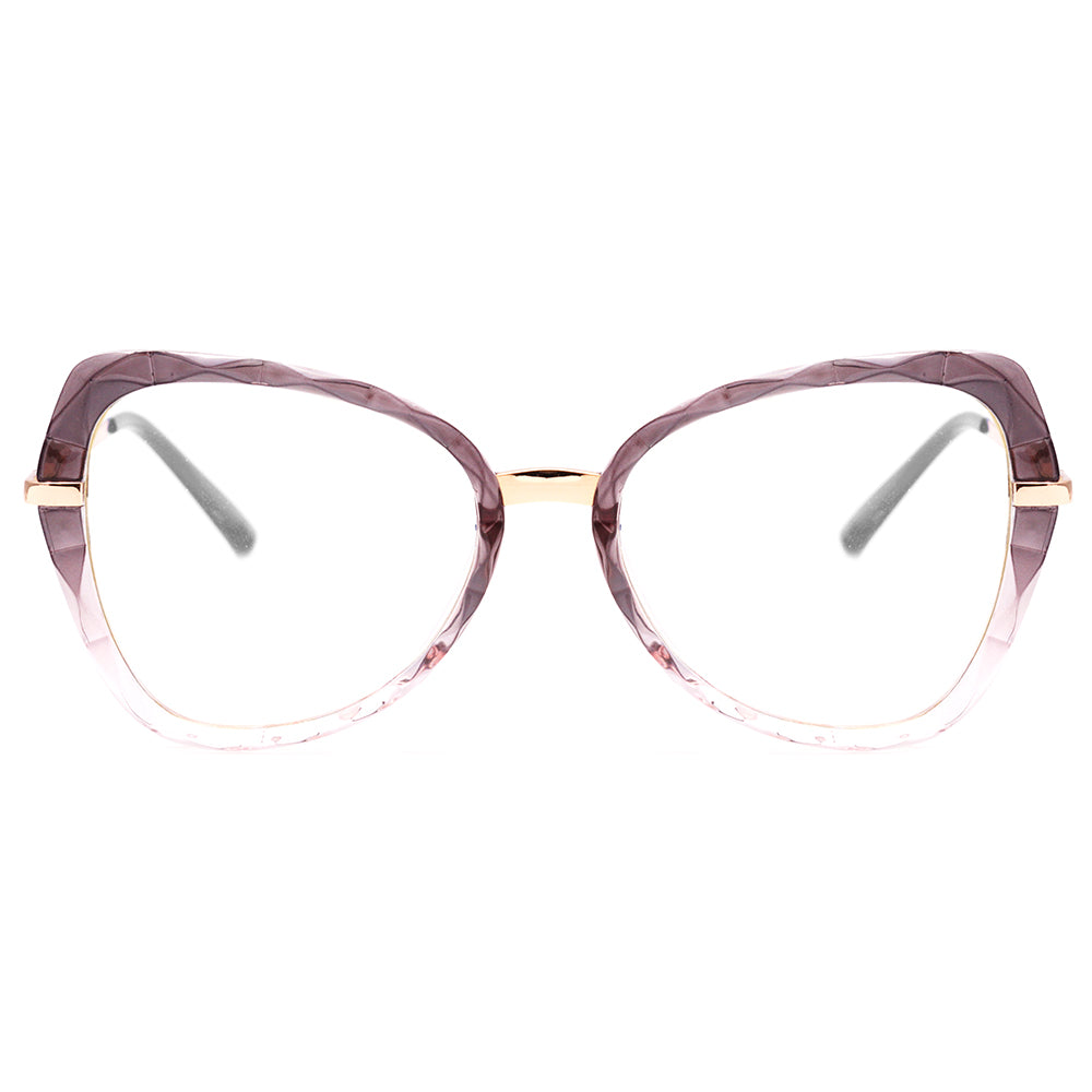 Wee W0226 Cinza e Rosa Translúcido Degradê Lente 5,5 cm