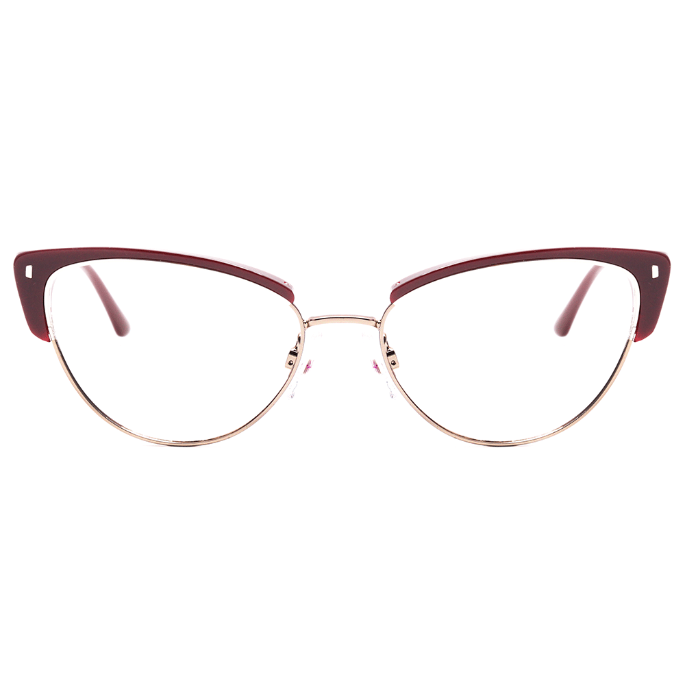 Hickmann HI 2006 D01 Vinho e Prata Brilho - 55 mm - Grau