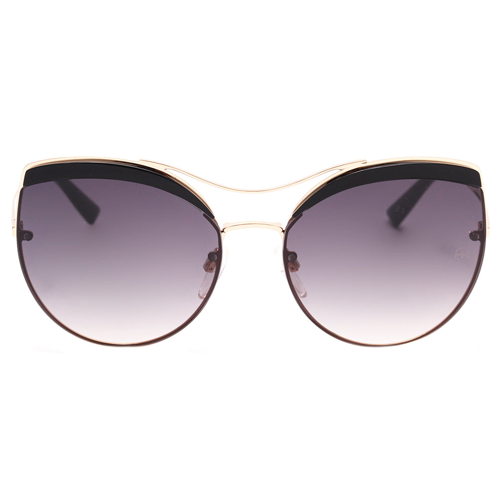 Ana Hickmann AH 3207 A01 Dourado e Preto Brilho / Preto Degradê - Lente 5,9 cm