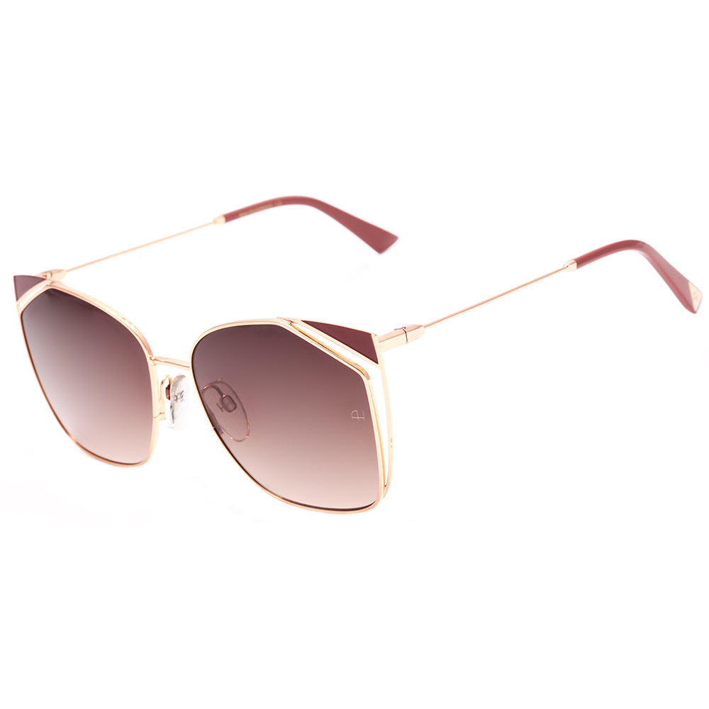 Ana Hickmann AH 3224 01B Dourado e Marrom Brilho/ Marrom Degradê - Lente 5,8 cm